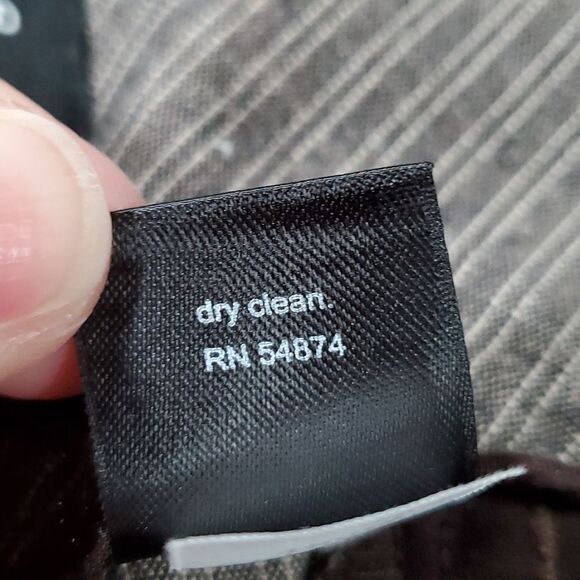 🔹️The Limited Brown Pinstripe Drew Fit Crop Pants Size 10/30 - Picture 9 of 9